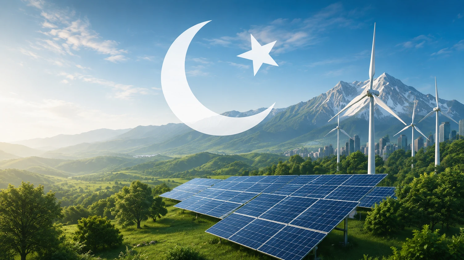 NETC concept artwork of Pakistan’s renewable energy future